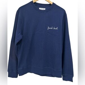 Maison Labiche Paris French Touch Charonne Crew Neck Embroidered Sweatshirt - S